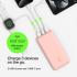 Belkin BoostCharge, USB C Power Bank 20000mAh w/ 2xUSB-A Ports, 15W, iPhone 17, Air, Pro, Samsung Galaxy S25, iPad, Nintendo Switch 2, Google Pixel 10, etc. - Pink